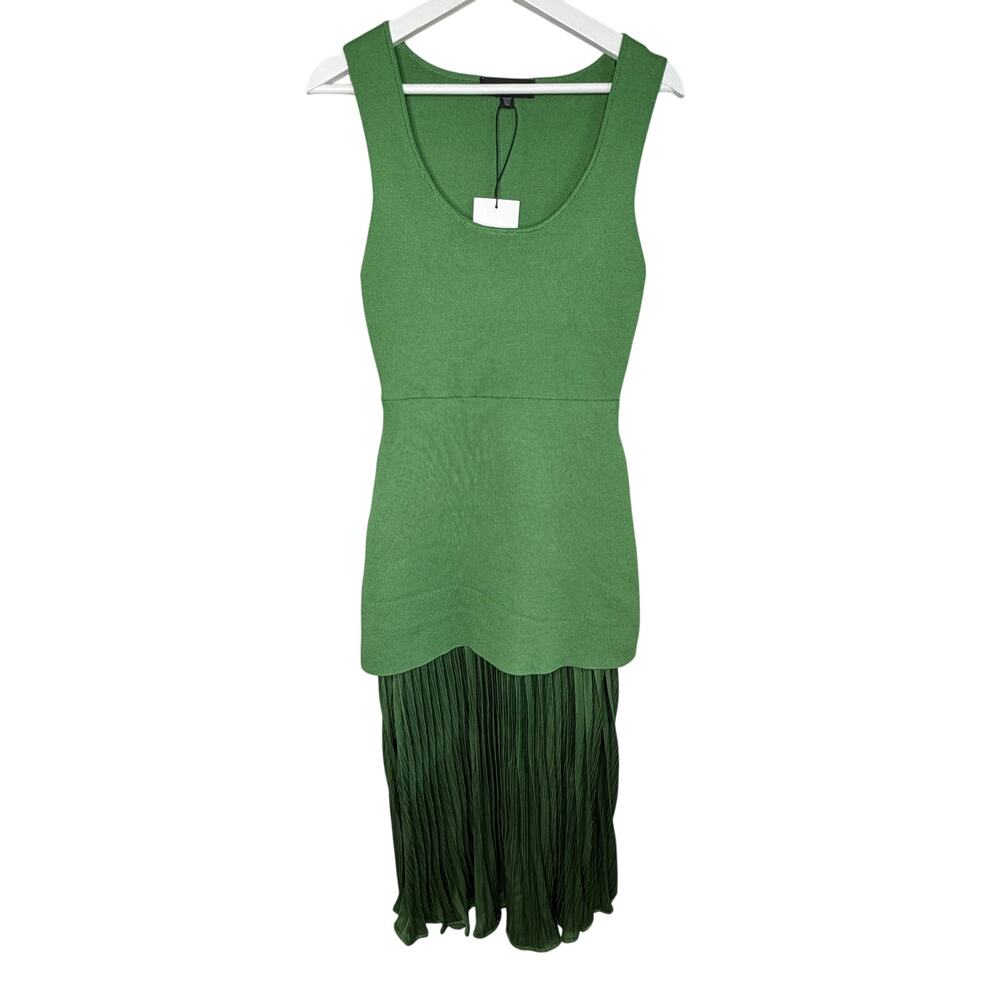 Zara Two-Tone Green Maxi Dress - Picture 3 of 10